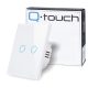 Двоен сензорен ключ, вграден Qtouch бял QW.W2