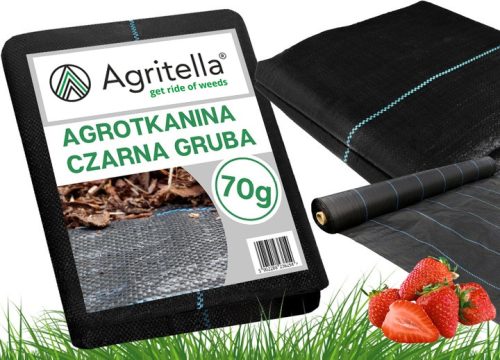 Агротекстил - Мулчиращ плат Agrotella (против плевели) Agritalla AC70210R черен 110 x 2000 cm 70 g/m²