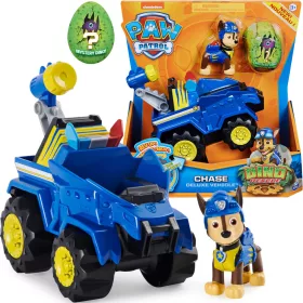    Спасителна фигурка Paw Patrol Chase Dino + превозно средство