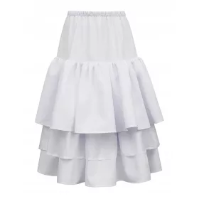    Пола за причастие с тройни широки волани