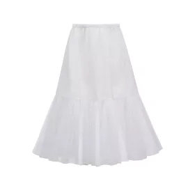    Стилна фуста за причастие с широк волан