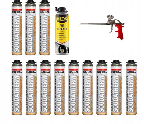12× Лепило за стиропор Soudal 750 ml + 2 други продукта