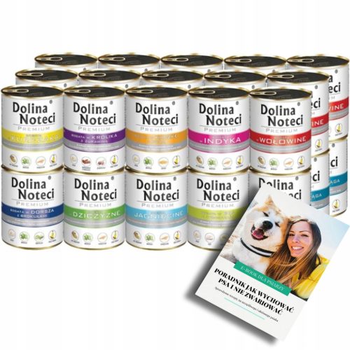  DOLINA NOTECI PREMIUM КОМПЛЕКТ мокра храна за КУЧЕТА микс 30x800гр + EBOOK DOG