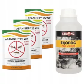   Течност против кърлежи, комари, мухи, паяци Strong 0,6 kg + 3× Fregata Afanisep инсектицид на прах 25 g