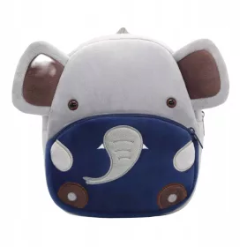    Раница за детска градина K&M с едно отделение за момчета и момичета в нюанси на сиво и сребристо