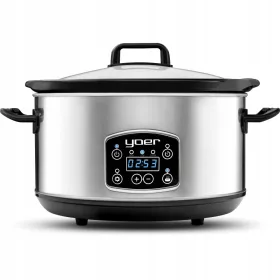    Уред за бавно готвене Yoer CLEVER-COOK 4,5 л сребрист/сив 280 W