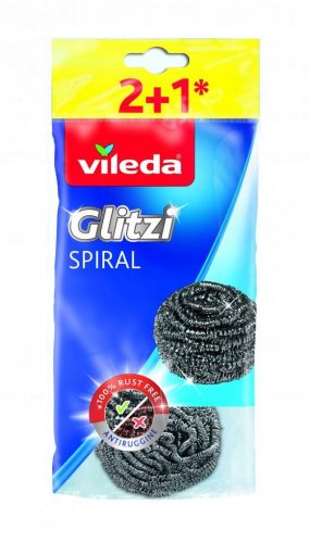  GLITZI СПИРАЛА Стоманена мивка, 3 бр