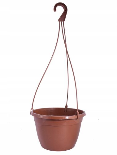  Саксия Edoniczki.pl 23 cm x 23 x 15 cm диаметър 23 cm пластмасови нюанси на кафяво и бежово