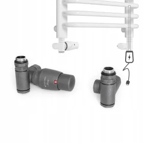   Ъглов термостатен комплект Vario-Term IGS0202CFK-Graphite-Black-Mat