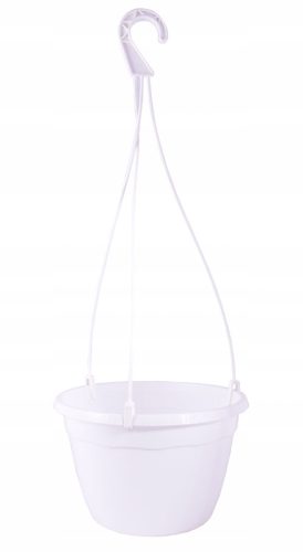  Саксия Edoniczki.pl 23 cm x 23 x 15 cm диаметър 23 cm пластмаса бяла
