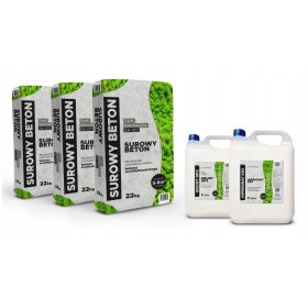   3× Luxbud New Design BA-001 архитектурна мазилка суров бетон 22 кг + 2 други продукта