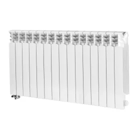   Бял алуминиев радиатор KFA 1680 W 1200 x 572 x 90 mm - долна връзка