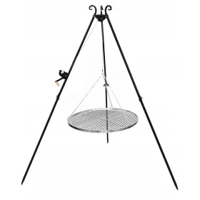    Градинска скара статив 210 решетка 80 неръждаема стомана XXL