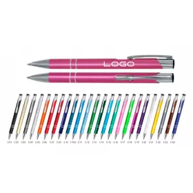   Метална химикалка COSMO, ГРАВИРАНО ЛОГО 100 бр