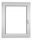 PVC прозорец 60 X 80 / 600 X 800 RU/L бял 24H