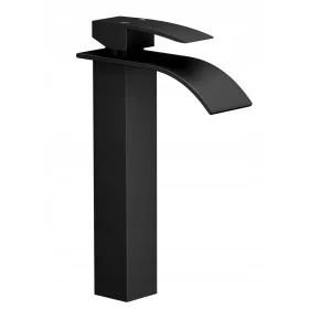   Свободностоящ смесител за умивалник Гранитан ELVA WASHBASIN HIGH BLACK черен
