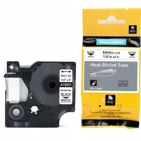   Термосвиваема тръба Specmark за Dymo 6 mm x 1,5 m бяла