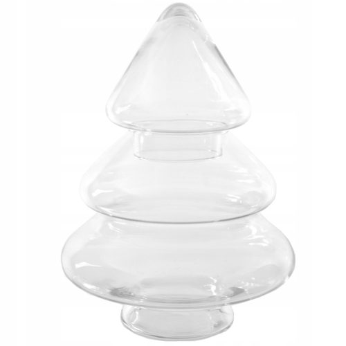  Стъклена коледна украса Sigma-Glass 27x21 см Елха