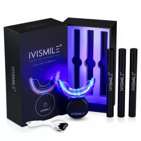    Комплект за избелване на зъби IVISMILE 3 x гел писалка, овърлей, усмивка и лампа