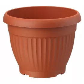    Форма-Пластмасова саксия 40 см х 40 х 31 см диаметър 40 см пластмасови нюанси на оранжево
