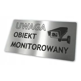   Плоча от неръждаема стомана - ВНИМАНИЕ, НАБЛЮДЯЕМ ОБЕКТ