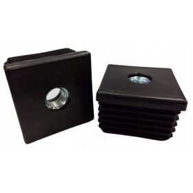   Капачка за профил - Щепселна вложка с метална резба M10 40x40 20